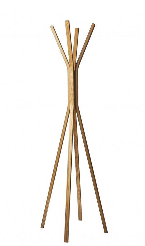 16.5" x 16.5" x 68.25" Natural Coat Rack